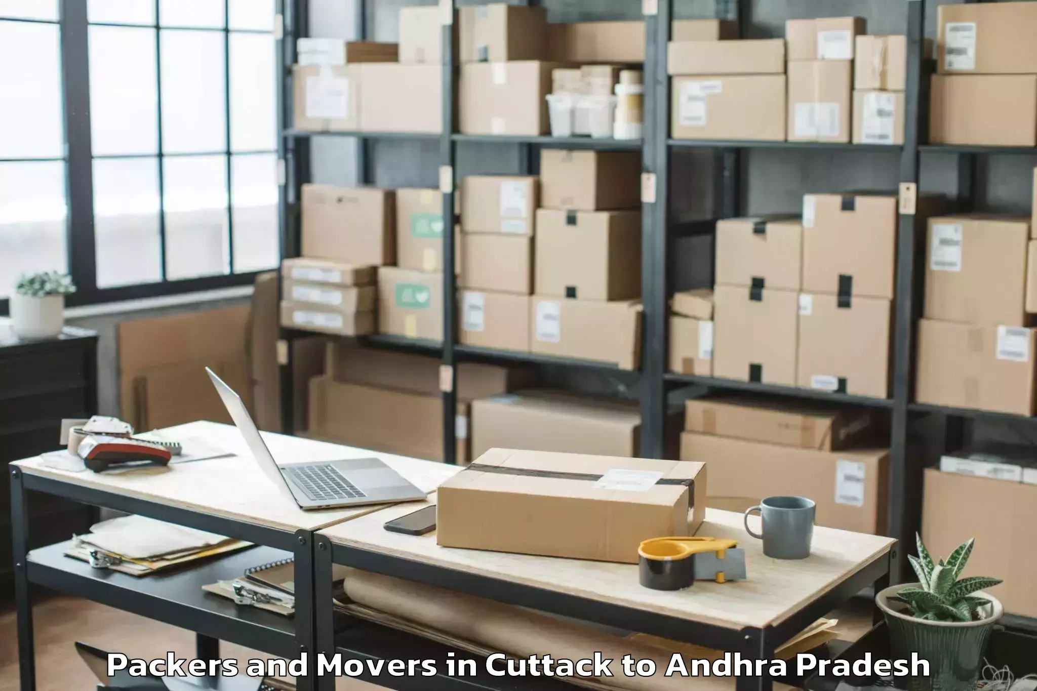 Book Cuttack to Korukollu Packers And Movers Online